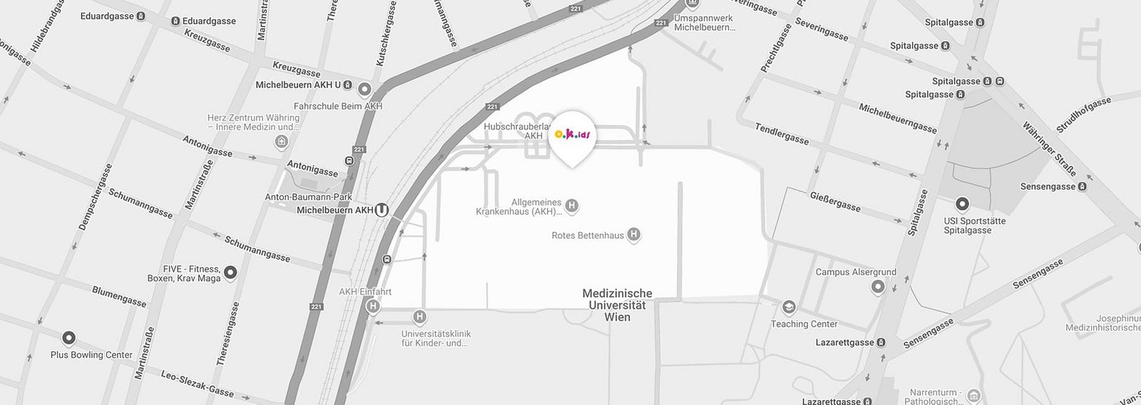 Lageplan Wien MUW